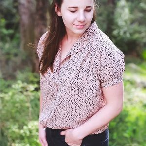 Flintstone print top.